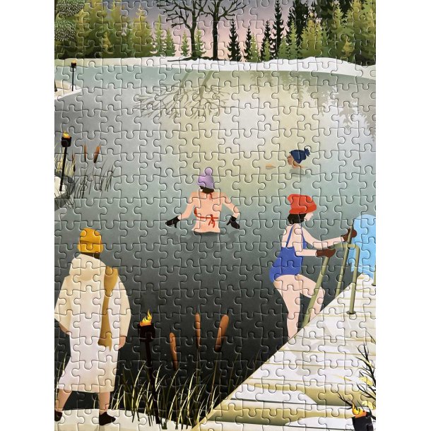 VISSEVASSE � Puslespil � Sauna by the Lake (1000 brikker)
