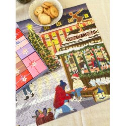 VISSEVASSE � Puslespilsjulekalender - Skate &amp; Coffee (1000 brikker)