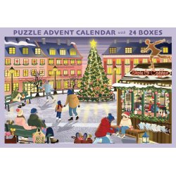 VISSEVASSE Skate & Coffee puslespilsjulekalender med 1000 brikker. 24 �sker ,