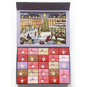 VISSEVASSE Skate & Coffee puslespilsjulekalender med 1000 brikker og sk�jtebanemotiv.
