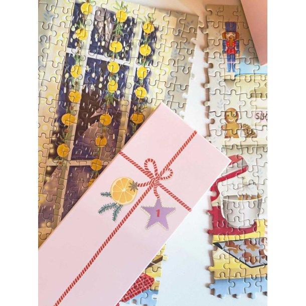 VISSEVASSE � Puslespiladventkalender - Sweet Christmas 1000 brikker
