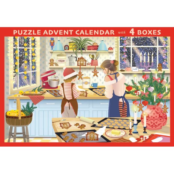 VISSEVASSE � Puslespiladventkalender - Sweet Christmas 1000 brikker