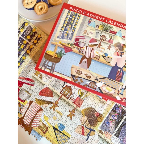 VISSEVASSE � Puslespiladventkalender - Sweet Christmas 1000 brikker