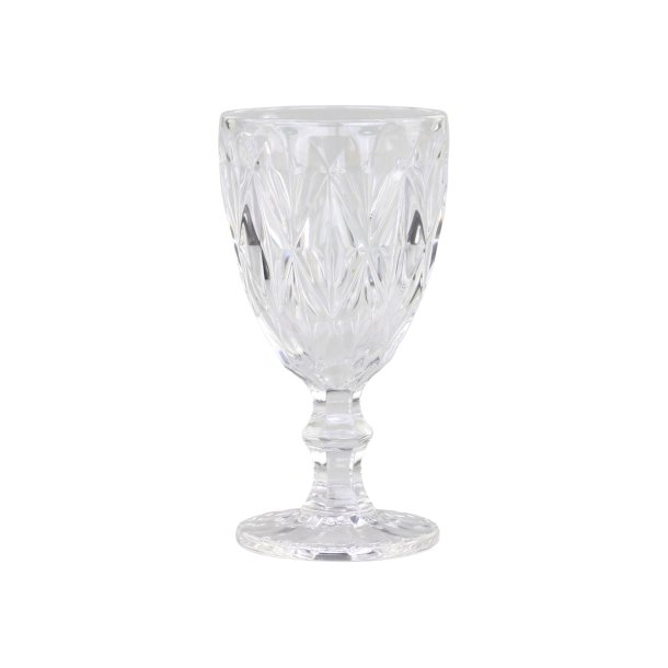 Vinglas m. diamantudskring