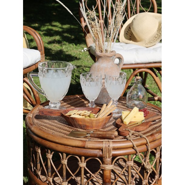 Vinglas m. diamantudskring