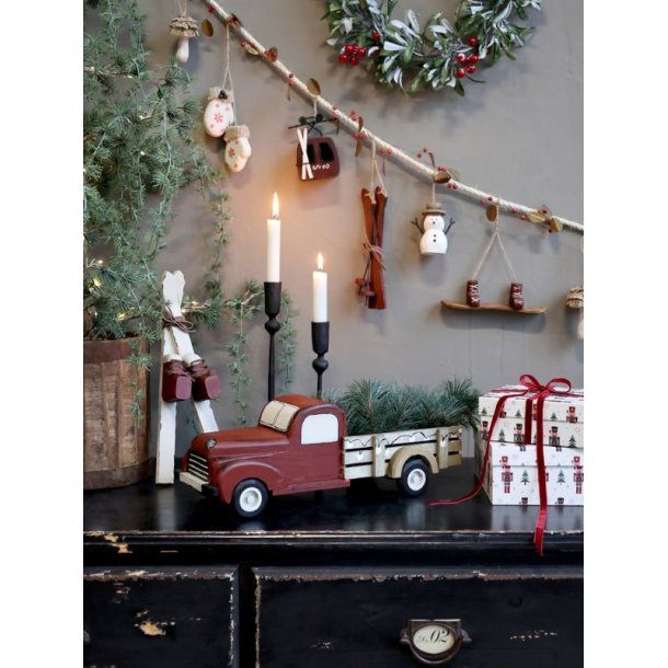 Vintage ski m. stvler, L33 cm