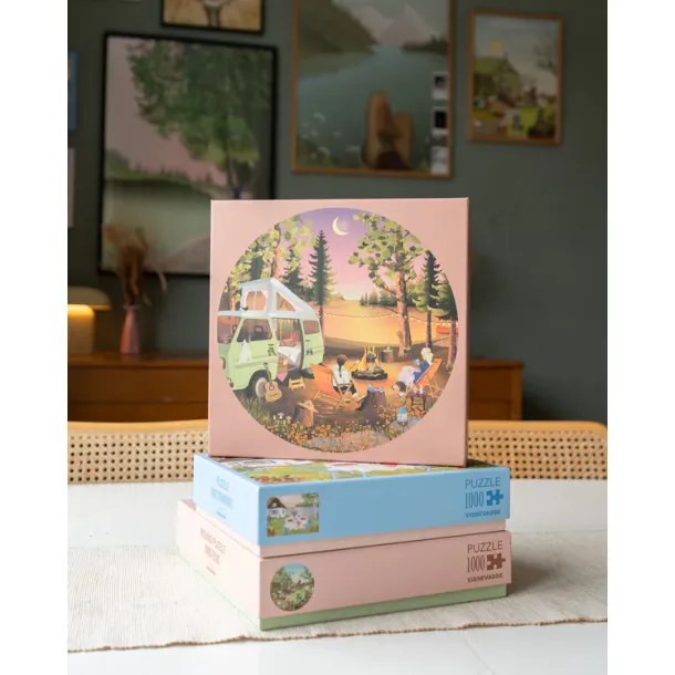 Puslespil  Van Life  rundt  1000 brikker  ViSSEVASSE