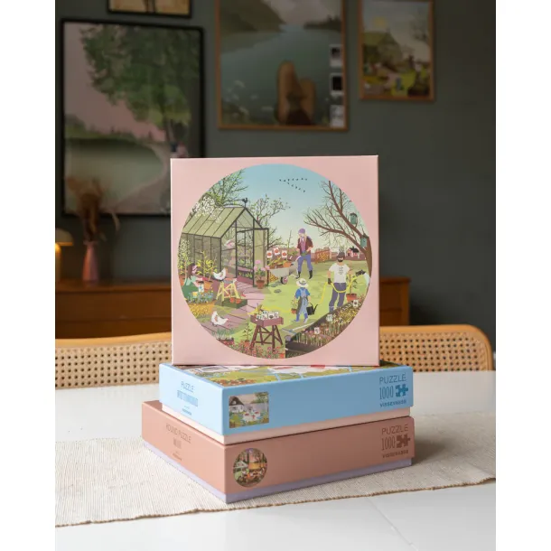 Puslespil  Spring Feeling  rundt  1000 brikker  ViSSEVASSE