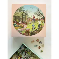 Puslespil  Spring Feeling  rundt  1000 brikker  ViSSEVASSE