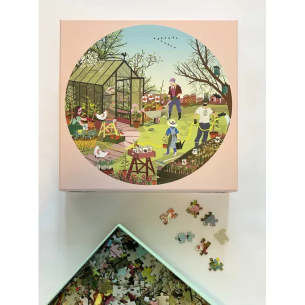 Puslespil  Spring Feeling  rundt  1000 brikker  ViSSEVASSE