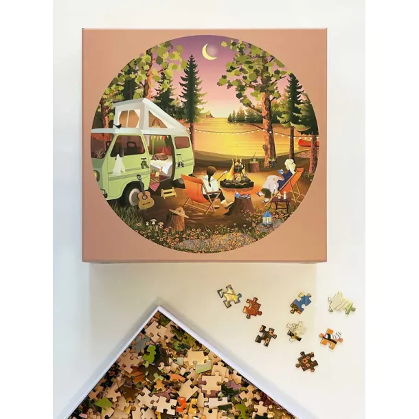 Puslespil  Van Life  rundt  1000 brikker  ViSSEVASSE