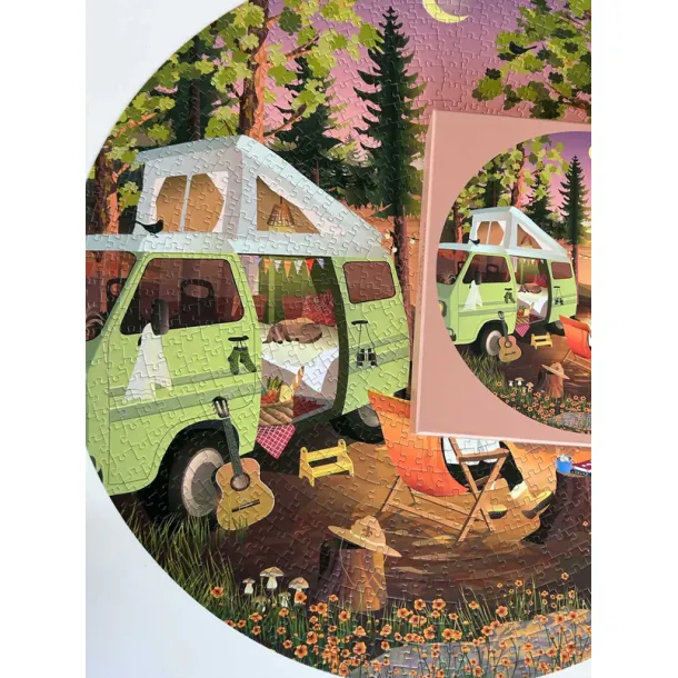 Puslespil  Van Life  rundt  1000 brikker  ViSSEVASSE
