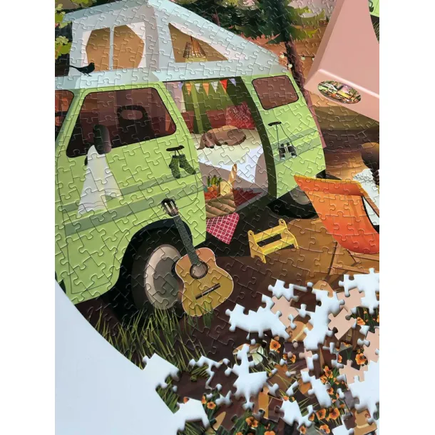 Puslespil  Van Life  rundt  1000 brikker  ViSSEVASSE