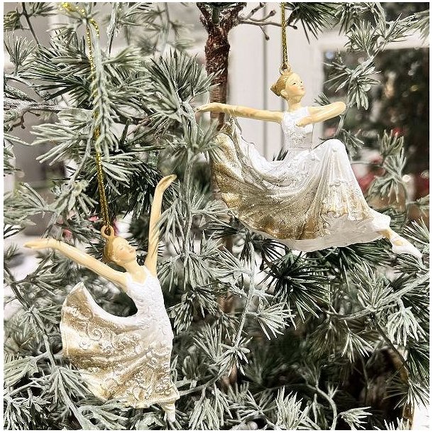 Ballerinaer til oph�ng med arme i forskellige positioner.