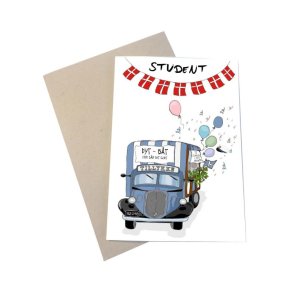 Tillykke kort, bl student