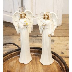o elegante hvide englefigurer fra La Vida