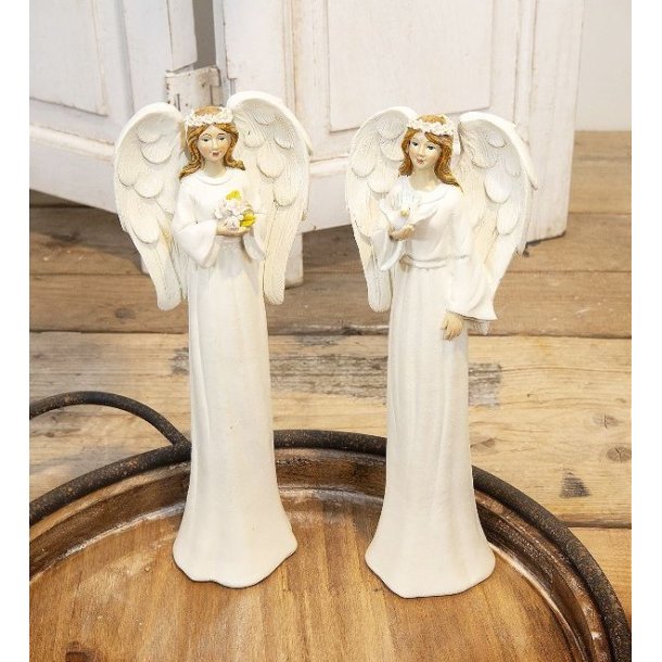 o elegante hvide englefigurer fra La Vida