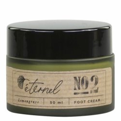 En krukke Eternel Fodcreme No. 2 med citrongr�s p� 50 ml, vist mod en lys baggrund.