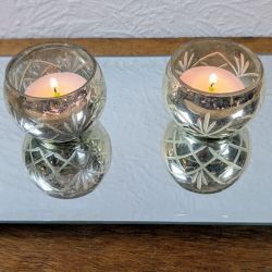 Fyrfadsstage med m�nster