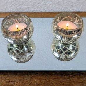 Fyrfadsstage med m�nster