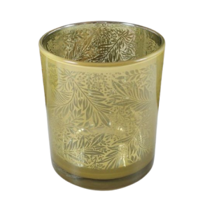 Fyrfadsstage med guld mnster