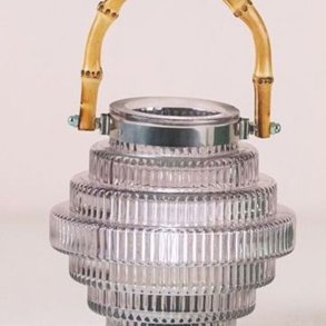 La Vida Lanterne med h�ndtag og LED lys med 6 timers t�mer