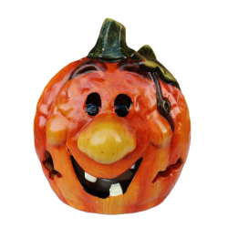 Grskar med tnder til fyrfadslys, H18xw14xD10,5 cm