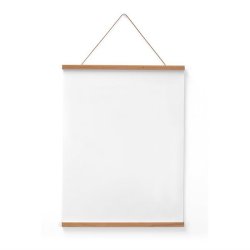 61 cm brede plakatlister i massivt egetr� med magnetisk lukning og l�dersnor.