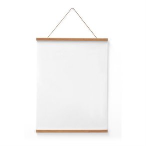 61 cm brede plakatlister i massivt egetr� med magnetisk lukning og l�dersnor.
