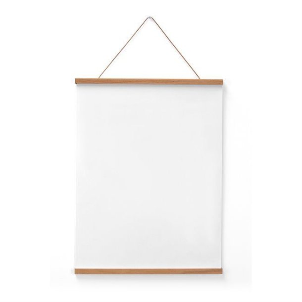 61 cm brede plakatlister i massivt egetr� med magnetisk lukning og l�dersnor.