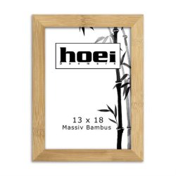 Naturlig og lys Hoei billedramme i massiv bambus i st�rrelsen 13x18 cm.