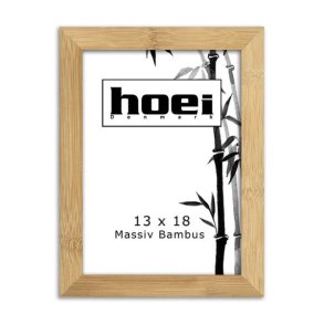 Naturlig og lys Hoei billedramme i massiv bambus i st�rrelsen 13x18 cm.