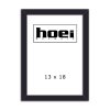 Lille sort tr�ramme fra Hoei i st�rrelsen 13x18 cm med klart glas.