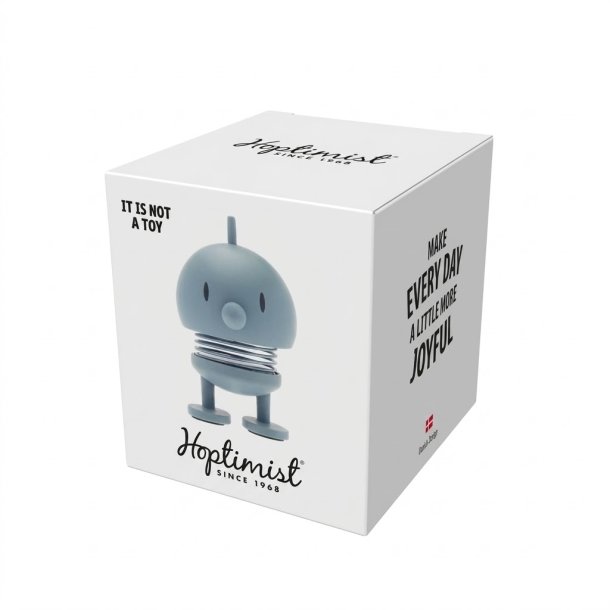 Hoptimist Soft Bumble XS i lysebl� med mat overflade i gave�ske