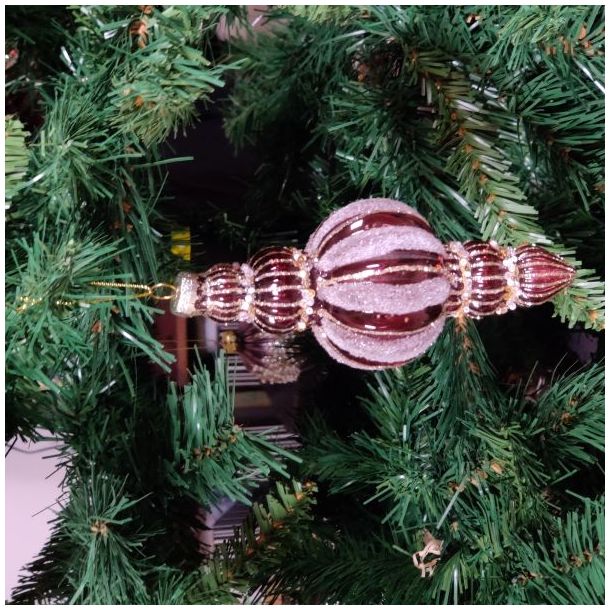 Julekugle - ornament blush