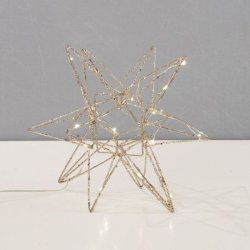 Julestjerne m. LED-lys