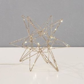 Julestjerne m. LED-lys