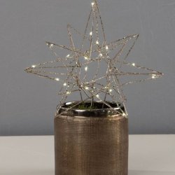 Lysende julestjerne med LED