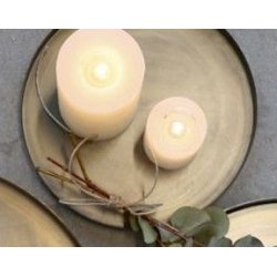 Runde bakker med antik messing-finish � S�t med 3 st�rrelser