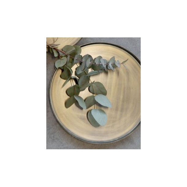 Runde bakker med antik messing-finish � S�t med 3 st�rrelser