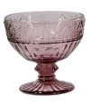 rosa dessertglas fritlagt