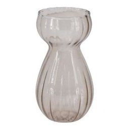 H�j og slank klar glasvase p� 11 cm, perfekt formgivet til at rumme et klassisk hyacintl�g.