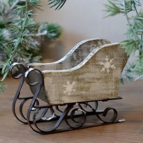 Vintage kane m. snefnug, L10 cm