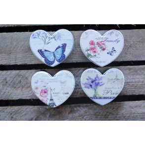 Box i hjerteform m/design