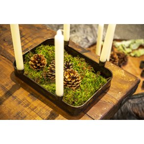 Adventsfad med lysholdere