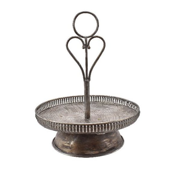 Opsats til dekorationer - antik s�lv