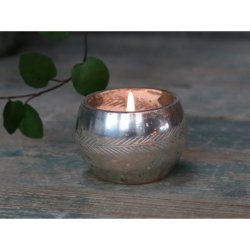 Fyrfadsstage m/blad slibning