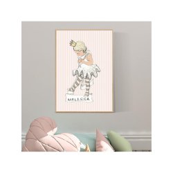Plakat - Lille ballet pige A4 og A3
