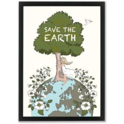 Plakat A3 - "Save the earth"