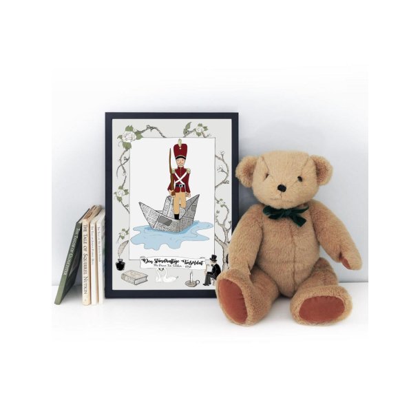 H. C. Andersen plakat "Den standhaftige tinsoldat", A4